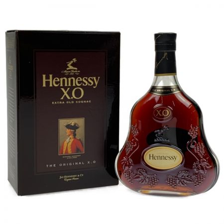 ▽▽ Hennessy ヘネシー XO コニャック 700ml 黒キャップ クリアボトル Nランク 未開栓