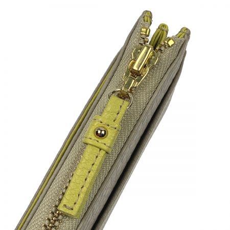  IBIZA イビサ Arco アルコ　L字ファスナー長財布 ライトグレー