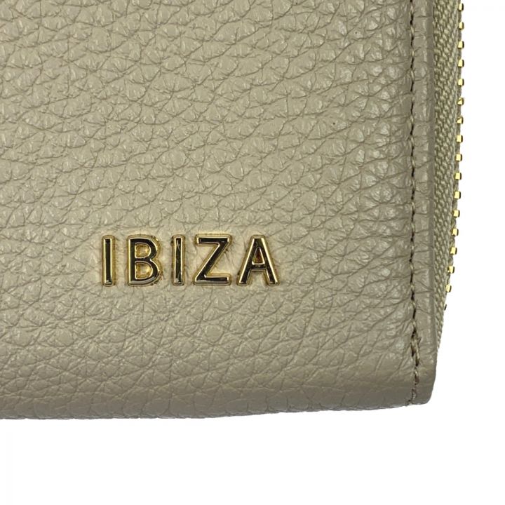 IBIZA イビサ Arco アルコ L字ファスナー長財布 ライトグレー - 中古
