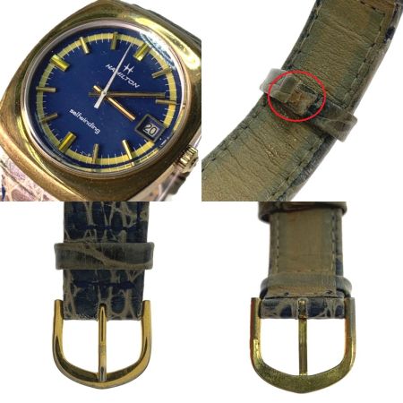  HAMILTON ハミルトン 自動巻き セルフワインディング ネイビー