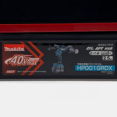  MAKITA マキタ 充電式震動ドライバドリル 40Vmax 2.5Ah HP001GRDX 開封未使用品