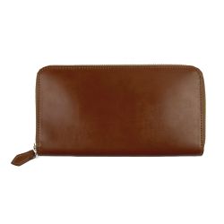 ▽▽ Somes Saddle ソメスサドル ラウンドファスナー　長財布　メンズ財布 ブラウン Aランク