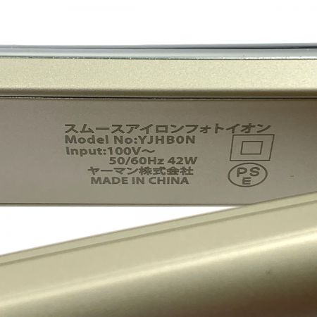 YA-MAN ヤーマン スムースアイロンフォトイオン　へエアアイロン　ストレートアイロン YJHB0