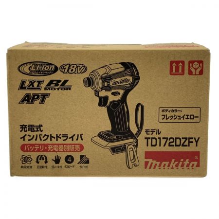  MAKITA マキタ 充電式インパクトドライバ 18V  TD172DZFY フレッシュイエロー 開封未使用品