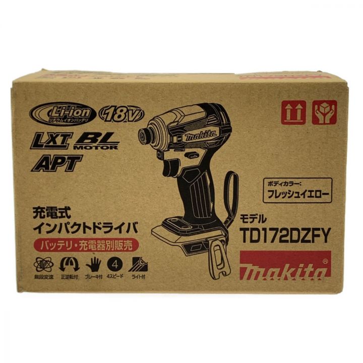 MAKITA マキタ 充電式インパクトドライバ 18V TD172DZFY フレッシュイエロー 開封未使用品｜中古｜なんでもリサイクルビッグバン