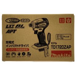 ▽▽ MAKITA マキタ 充電式インパクトドライバ 18V  TD172DZAP オーセンティックパープル 開封未使用品 Sランク