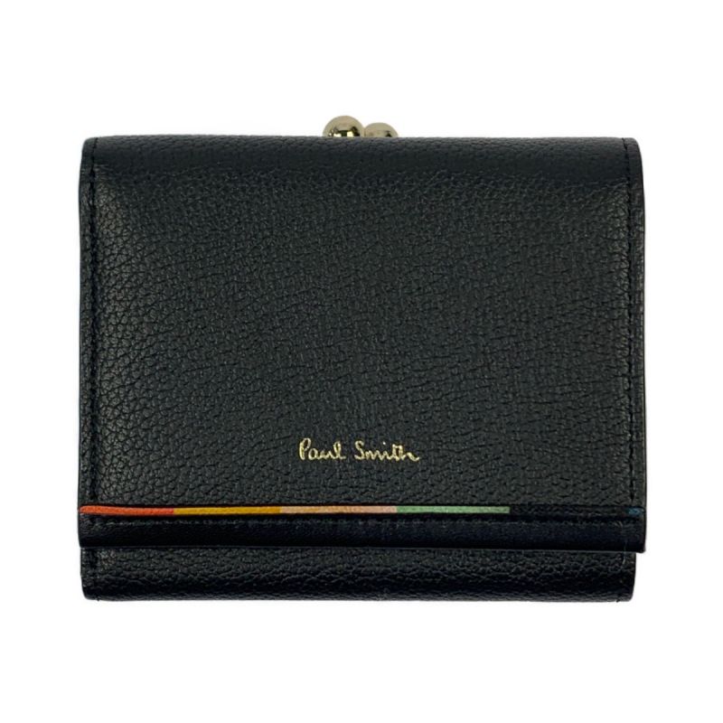 中古】 Paul Smith ポールスミス 3つ折り財布 がま口 レイヤード