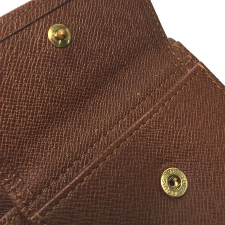  LOUIS VUITTON ルイヴィトン モノグラム ポルト ビエ・カルト クレディモネ  2つ折り財布 M61665 ブラウン