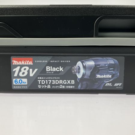  MAKITA マキタ 充電式インパクトドライバ 18V 6.0Ah TD173DRGXB ブラック