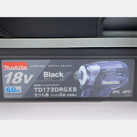  MAKITA マキタ 充電式インパクトドライバ 18V 6.0Ah TD173DRGXB ブラック