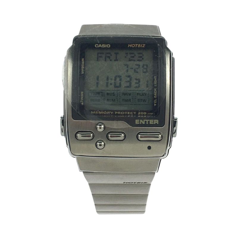 中古】 CASIO カシオ 腕時計 データバンク デジタルウォッチ HOTBIZ DB 