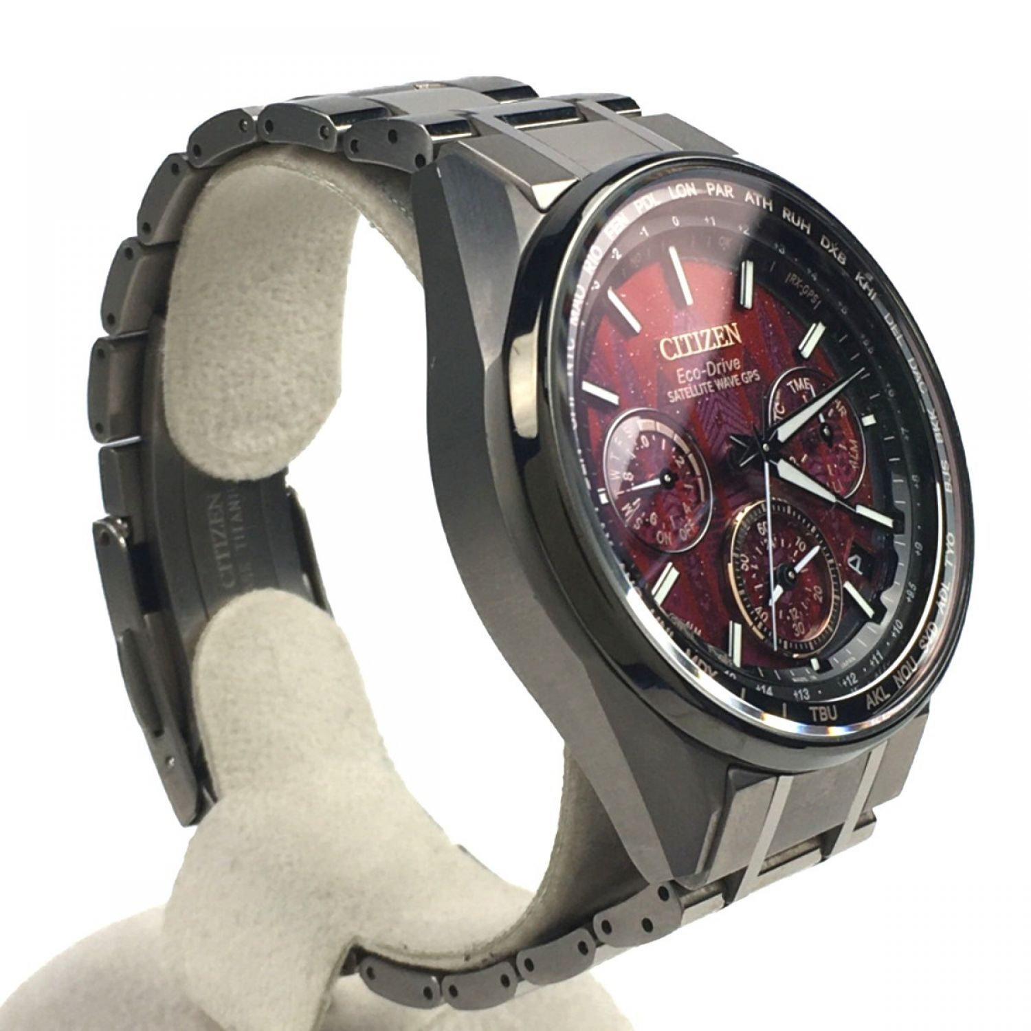 中古】 CITIZEN シチズン 電波ソーラー エコ・ドライブ アテッサ GPS