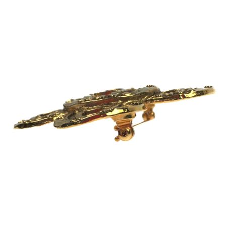  CHANEL シャネル ブローチ ココマーク 十字 花 ゴールド