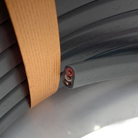  富士電線工業(FUJI ELECTRIC WIRE) VVFケーブル 3×2.0mm 100m巻 灰色