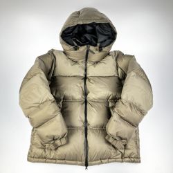 ▽▽ THE NORTH FACE ザノースフェイス ウィンドストッパー ヌプシフーディー ダウン メンズ ND92162 カーキ Bランク