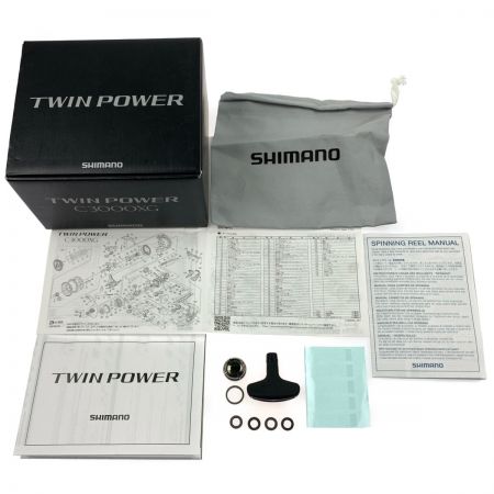  SHIMANO シマノ 20ツインパワー C3000XG 夢屋ハンドルノブ・リールスタンド取付品 04142