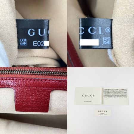  GUCCI グッチ ハンドバッグ リベル トップハンドル ミディアム  516459 レッド ストラップ欠品