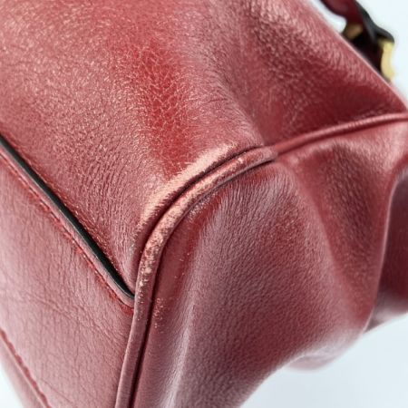  GUCCI グッチ ハンドバッグ リベル トップハンドル ミディアム  516459 レッド ストラップ欠品