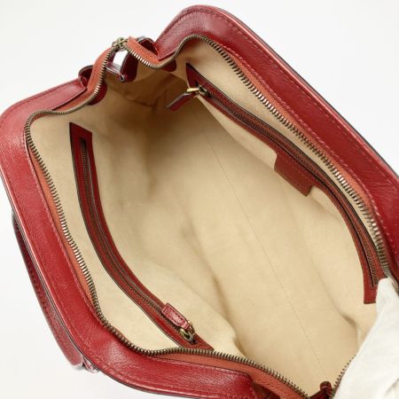  GUCCI グッチ ハンドバッグ リベル トップハンドル ミディアム  516459 レッド ストラップ欠品