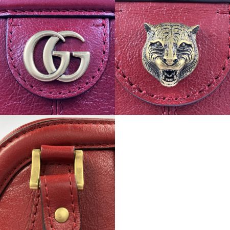  GUCCI グッチ ハンドバッグ リベル トップハンドル ミディアム  516459 レッド ストラップ欠品