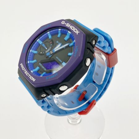  CASIO カシオ G-SHOCK GA-2100THS パープル ラバーバンド 箱替えバンド付 GA-2100THS