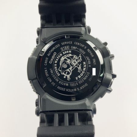  CASIO カシオ G-SHOCK MASTER OF G フロッグマン 電波ソーラー 箱・取説付 ブラック  GWF-1000