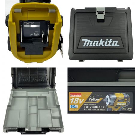  MAKITA マキタ 充電式インパクトドライバ 18V 6.0Ah TD173DGXFY イエロー