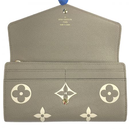  LOUIS VUITTON ルイヴィトン モノグラム・アンプラント ポルトフォイユ・サラ NM M81049 トゥルトレールクレーム