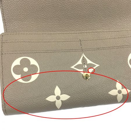  LOUIS VUITTON ルイヴィトン モノグラム・アンプラント ポルトフォイユ・サラ NM M81049 トゥルトレールクレーム