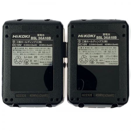  HiKOKI ハイコーキ インパクトドライバ マルチボルト 36V  WH36DC(2XPGS) フォレストグリーン