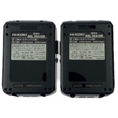  HiKOKI ハイコーキ インパクトドライバ マルチボルト 36V  WH36DC(2XPBS) ストロングブラック