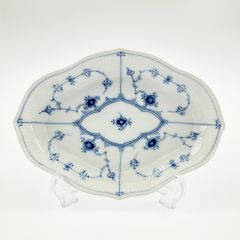  ROYAL COPENHAGEN ロイヤル・コペンハーゲン ブルーフルーテッド プレイン 22cm 舟型ディッシュ Bランク