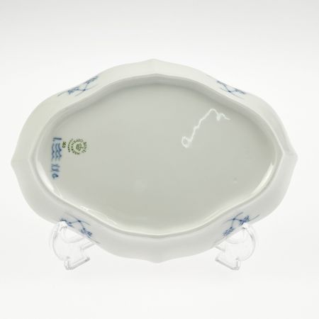  ROYAL COPENHAGEN ロイヤル・コペンハーゲン ブルーフルーテッド プレイン 22cm 舟型ディッシュ