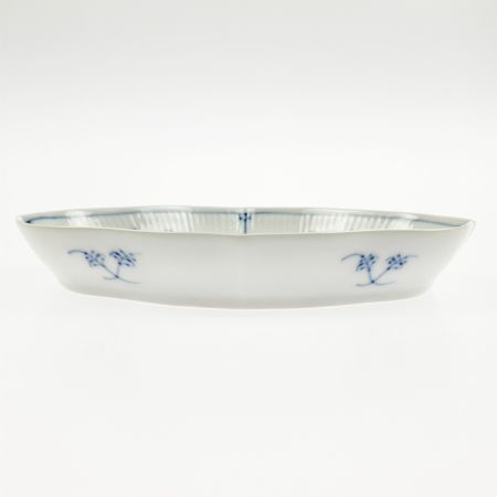  ROYAL COPENHAGEN ロイヤル・コペンハーゲン ブルーフルーテッド プレイン 22cm 舟型ディッシュ