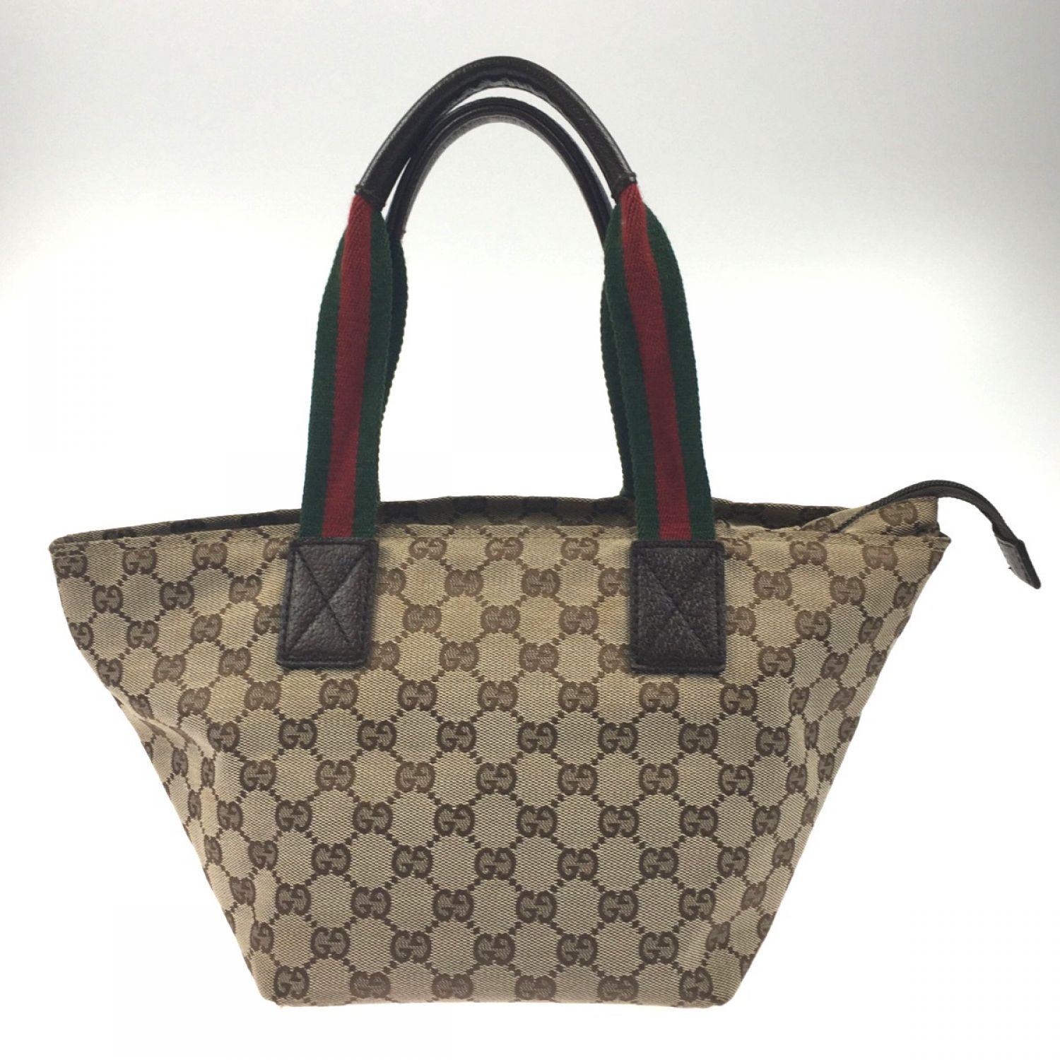 中古】 GUCCI グッチ GGキャンバス トートバッグ 131228 ベージュ x