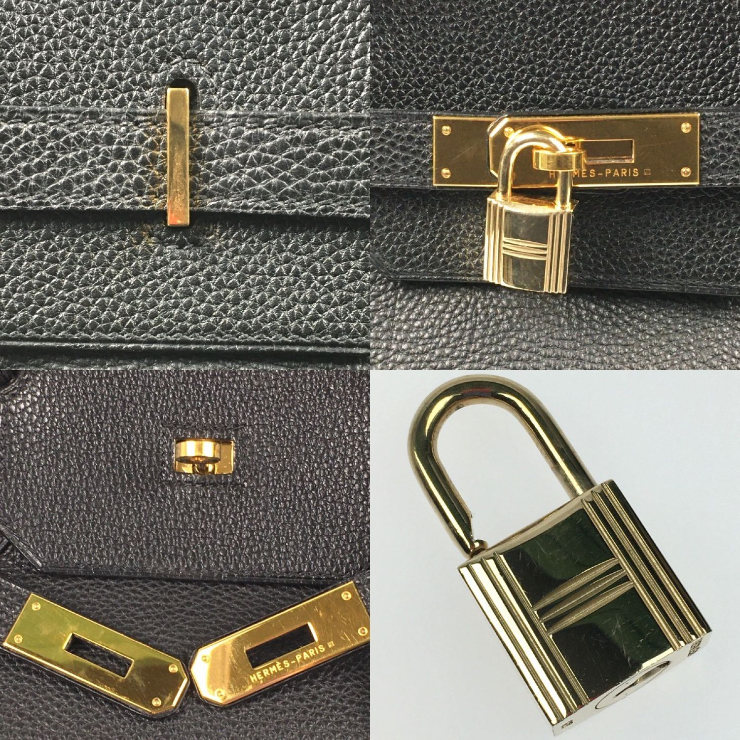 中古】 HERMES エルメス バーキン40 ハンドバッグ トゴ H刻印 2004年