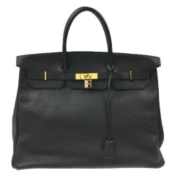 ▽▽ HERMES エルメス バーキン40 ハンドバッグ トゴ H刻印 2004年 ゴールド金具 ブラック Cランク