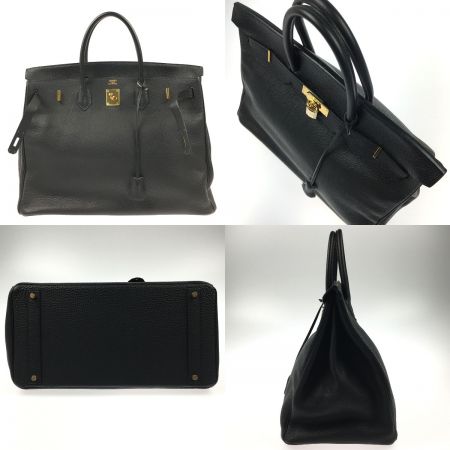  HERMES エルメス バーキン40 ハンドバッグ トゴ H刻印 2004年 ゴールド金具 ブラック