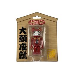 ▽▽ メディコムトイ BE＠RBRICK 達磨ベアブリック 合格祈願 紅 キーホルダー 未開封 Nランク