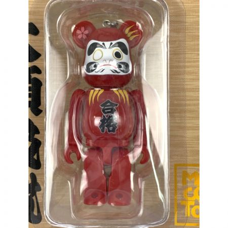  メディコムトイ BE＠RBRICK 達磨ベアブリック 合格祈願 紅 キーホルダー 未開封