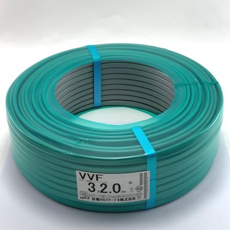  住電HSTケーブル VVFケーブル 3×2.0mm 100m 灰