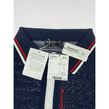  Munsingwear マンシングウェア ゴルフウェア レディース 半袖 サイズLL LG2919 M133 ネイビー