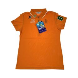 ▽▽ Munsingwear マンシングウェア ゴルフウェア レディース 半袖 LL  XSL1512 A649 オレンジ Sランク