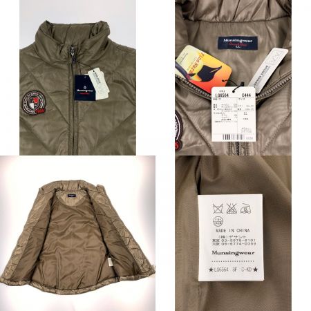  Munsingwear マンシングウェア カーボンハイブリッドダウンベスト サイズLL LG6564 C444 カーキ系