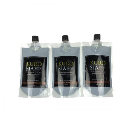   KUROSIA クローシア ヘアカラークリームシャンプー ダークブラウン 300g 3点セット