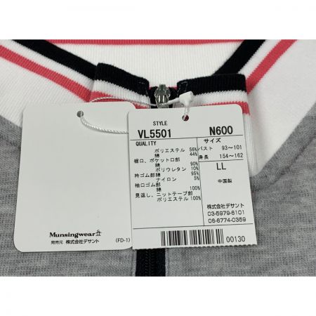  Munsingwear マンシングウェア ゴルフウェア レディース 半袖 サイズLL VL5501 N600 グレー