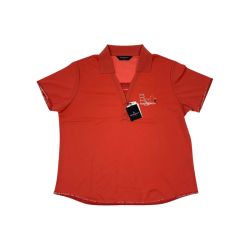 ▽▽ Munsingwear マンシングウェア ゴルフウェア レディース サイズLL LG1636 R519 レッド Sランク