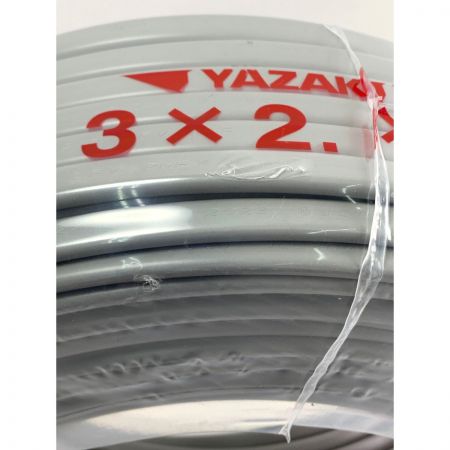  YAZAKI VVFケーブル（PbF） 3×2.0mm 100m 灰