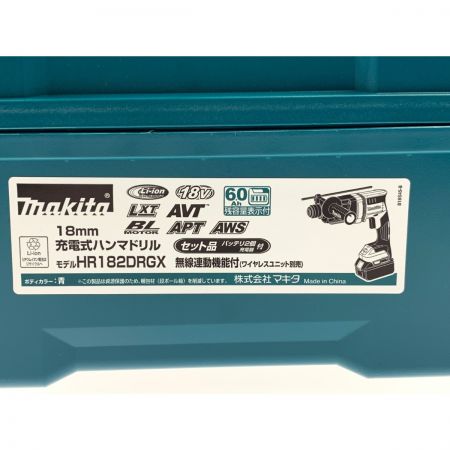  MAKITA マキタ 18mm 充電式ハンマドリル 18V 6.0Ah HR182DRGX 開封未使用品