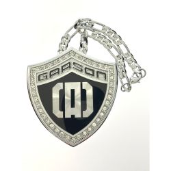 ▽▽ ギャルソン D.A.D クリスタル クリップ チェーン タイプ カイザー シルバー DAD Bランク